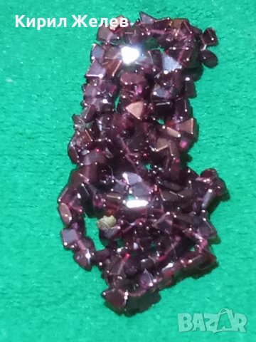 КОЛИЕ Натурален ГРАНАТ ВИОЛЕТ ОТТЕНЪК СТАР АРТ ГЕРДАН от БЛАГОРОДНИ КАМЪНИ 14994, снимка 4 - Колиета, медальони, синджири - 30665941