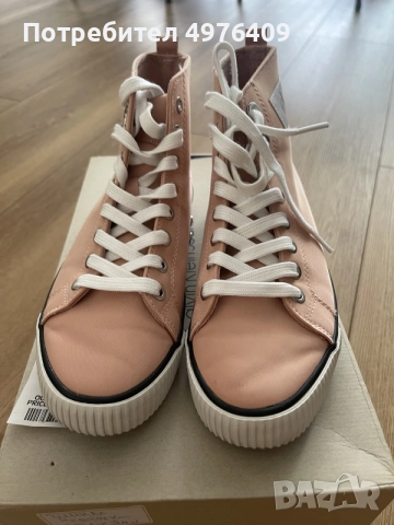 Маратонки Calvin Klein розови 36, снимка 4 - Маратонки - 56460269