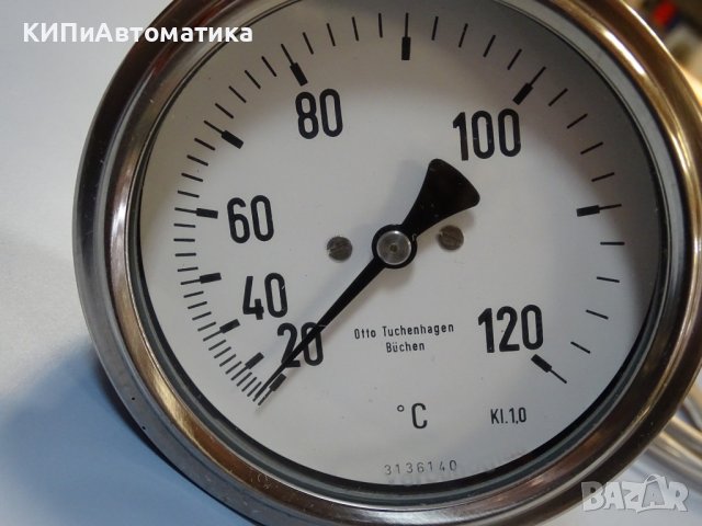 Термометър GEA Tuchenhagen Ф100, +20/+120°C capillarythermometer, снимка 2 - Резервни части за машини - 40620518