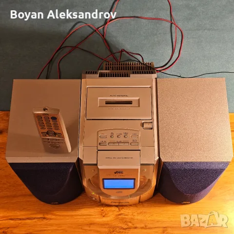 JVC UX-V55R - Дизайнерска микро Hi-Fi аудио система с вертикален диск, снимка 7 - Аудиосистеми - 55945396