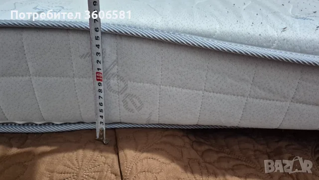 Двулицев матрак 90/190 см с Aloe Vera (дебелина 15.5 см) – От едната страна е ЧИСТО НОВ!, снимка 3 - Матраци - 55872866
