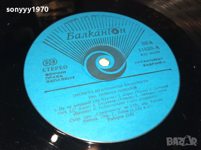 ПРОЧУТИ ИТАЛИАНСКИ КАНЦОНЕТИ 0411251808, снимка 10 - Грамофонни плочи - 52295658