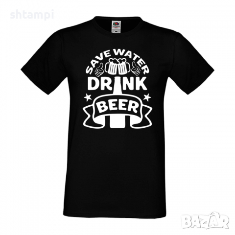 Мъжка тениска Save Water Drink Beer 2,Бира,Бирфест,Beerfest,Подарък,Изненада,Рожден Ден, снимка 9 - Тениски - 36387420