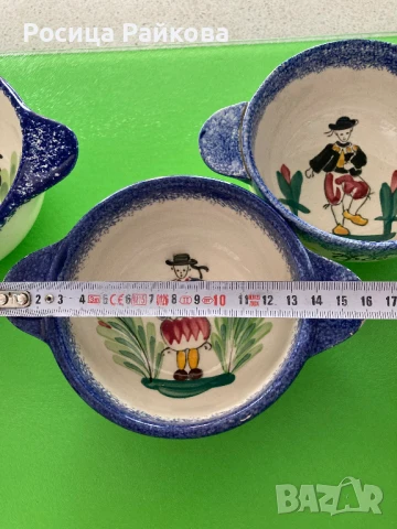 Винтидж Френски керамични купички, снимка 6 - Антикварни и старинни предмети - 51149078