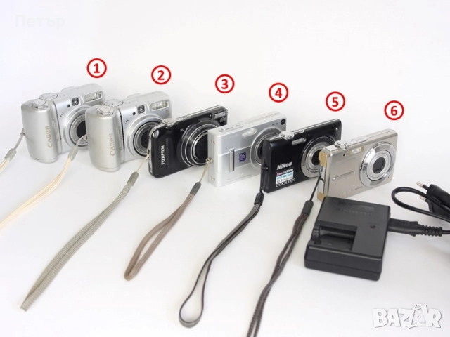 Фотоапарати Canon, Fujifilm, Nikon, Olympus и Casio