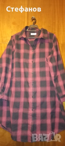 Красива,макси, дамска, карирана туника тип риза на марката-Janina, снимка 10 - Туники - 52727013