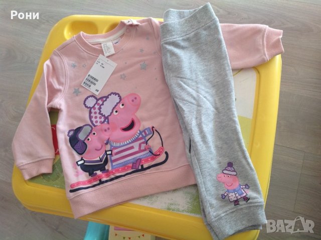 Анцунг H&M peppa pig, снимка 1 - Комплекти за бебе - 31774142
