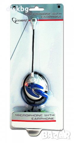 Нова слушалка клипс с микрофон "Gembird" Net-201, снимка 2 - Слушалки за компютър - 29484582