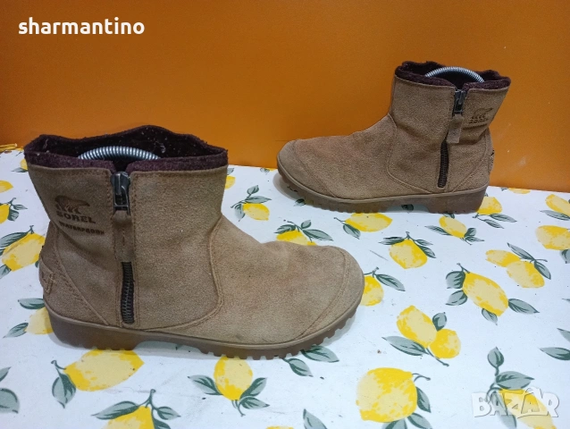 Sorel N 40 кожени боти Waterproof , снимка 11 - Дамски боти - 53356952
