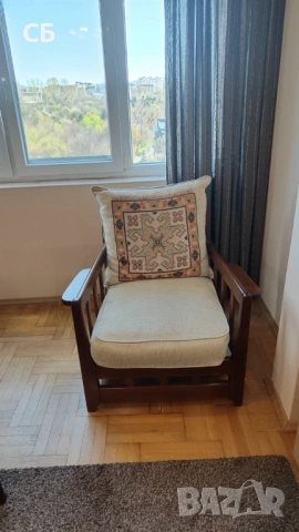 Винтидж италианска холова гарнитура от масивно дърво, снимка 11 - Дивани и мека мебел - 54171542