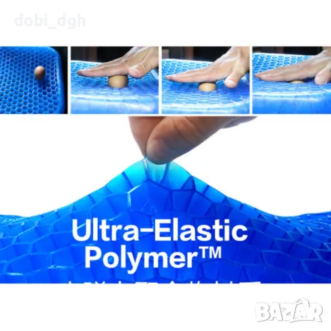 Ортопедична гел възглавница за стол Egg sitter, снимка 3 - Други - 47453660