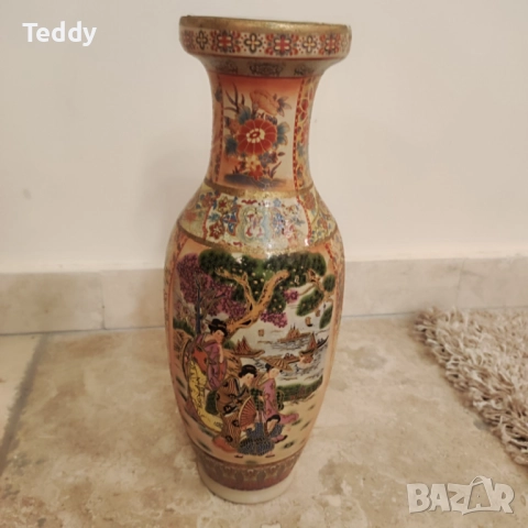 Винтидж китайска ваза, снимка 2 - Антикварни и старинни предмети - 52298340