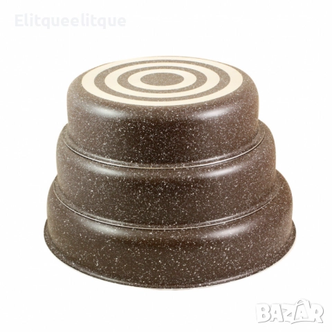 Комплект от 3бр алуминиеви тави с незалепващо покритие, снимка 8 - Съдове за готвене - 52346396