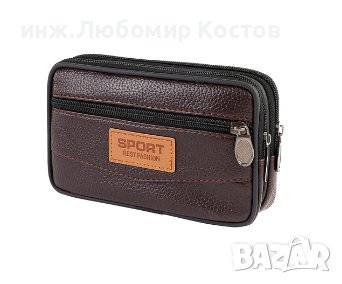 №4 Мъжка хоризонтална чанта за колан на кръста, снимка 2 - Други стоки за дома - 44197175