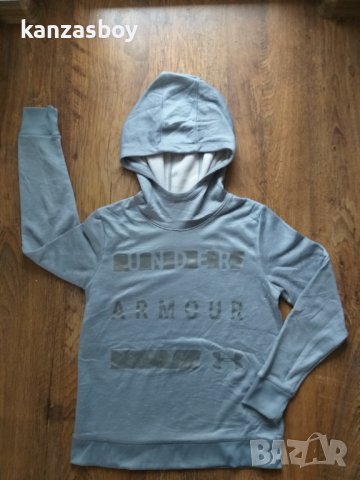 Under Armour Women's Gray Foil Fleece Sweater Hoodie - страхотно дамско горнище , снимка 5 - Спортни екипи - 40855249