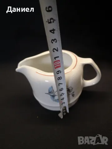 Българска порцеланова латиера , снимка 3 - Антикварни и старинни предмети - 47624762