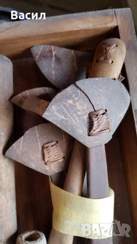 Стари дървени чукала, хаванче, канелка и лъжици, снимка 4 - Прибори за хранене, готвене и сервиране - 31550924