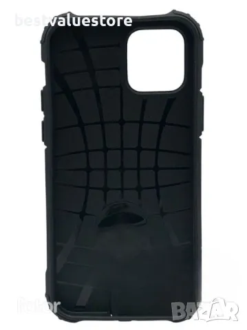 Айфон 12 Калъф Черен Удароустойчив / iPhone 12 Armor Case Black, снимка 2 - Калъфи, кейсове - 50195339