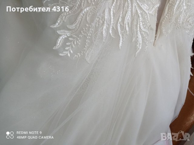 Дизайнерска булченска рокля, снимка 5 - Сватбени рокли - 32092925
