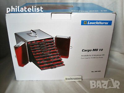 Leuchtturm MB куфар за 10 кутии от алуминиум, снимка 2 - Нумизматика и бонистика - 35287958