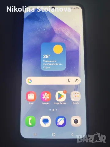 Samsung Galaxy A55 5G 128GB / 8GB RAM • Жълт • С кутия и оригинален Smart Case, снимка 3 - Samsung - 55981105