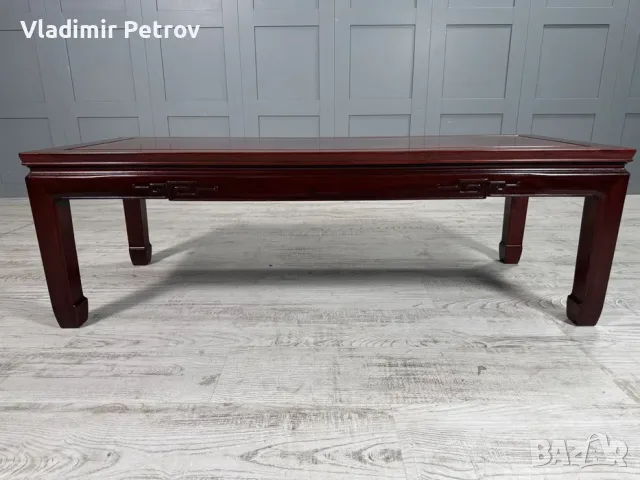 Винтидж, холна маса масив В006, снимка 8 - Маси - 56021501