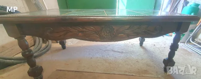 Холна кафе маса - масив и плочки, снимка 3 - Маси - 50347078