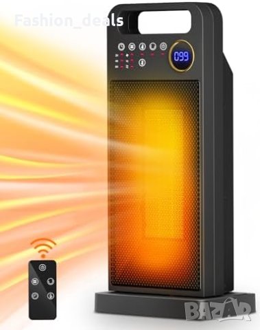 Нова Електрическа печка  с Дистанционно, 5 Режима, Тиха, Енергоспестяваща