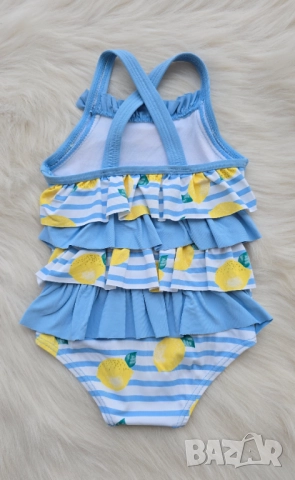 Бебешки бански на лимони Monsoon 6-12 месеца, снимка 9 - Бебешки бански - 51957103