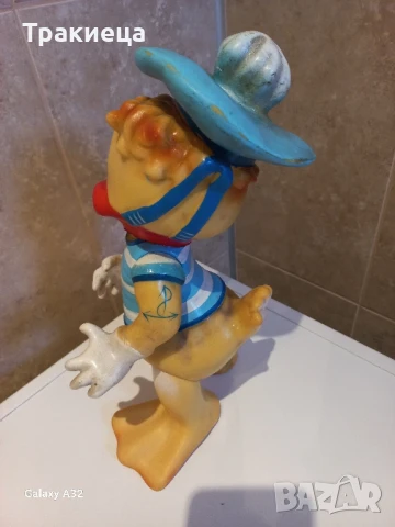 СТАРА ГУМЕНА ИГРАЧКА ДОНАЛД ДЪК DONALD DUCKS , снимка 2 - Антикварни и старинни предмети - 51390780