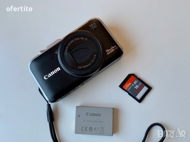 ✅ Canon 🔝 PowerShot SX230 , снимка 2 - Фотоапарати - 37434665