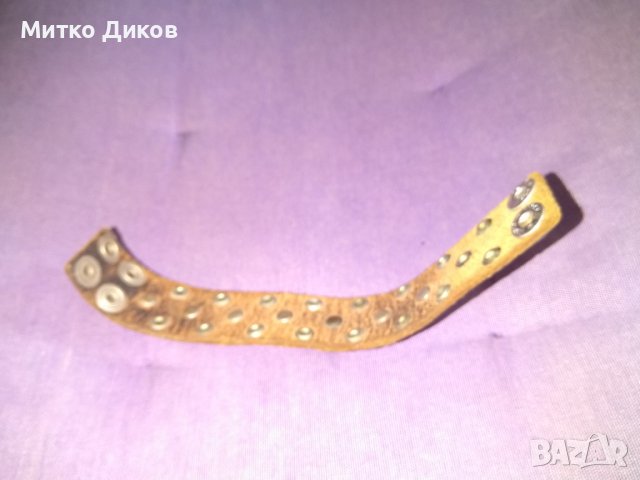 l'anatra metallica женска рокерска гривна маркова за ръка естествена кожа с орнаменти 208мм, снимка 8 - Гривни - 37915675