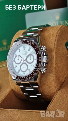 Rolex Daytona 126506 Platinum Ice Blue Diamond Baguette Dial часовник, снимка 3 - Мъжки - 51472012