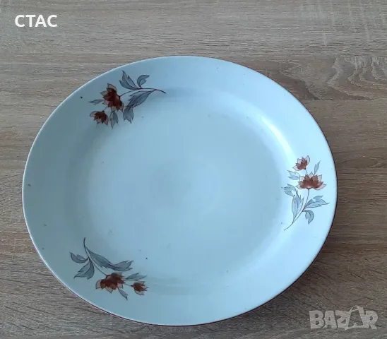 Неизползвано порцеланово плато от80-те год, снимка 2 - Чинии - 50099362