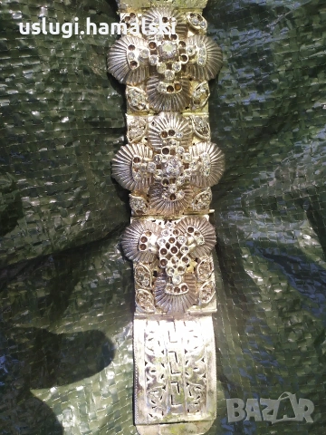 Уникален посребрен колан, снимка 6 - Антикварни и старинни предмети - 54317107