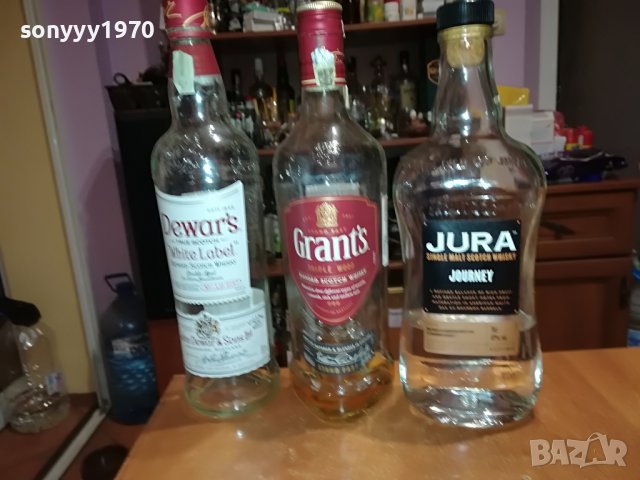 JURA DEWARS GRANTS 3 ПРАЗНИ ШИШЕТА 2802231734, снимка 10 - Антикварни и старинни предмети - 39839522