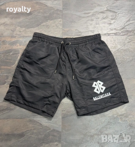 Balenciaga Нови Стилни Черни Летни Мъжки Шорти 