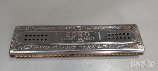 VINTAGE M. HOHNER THE ECHO HARF HARMONICA BELL