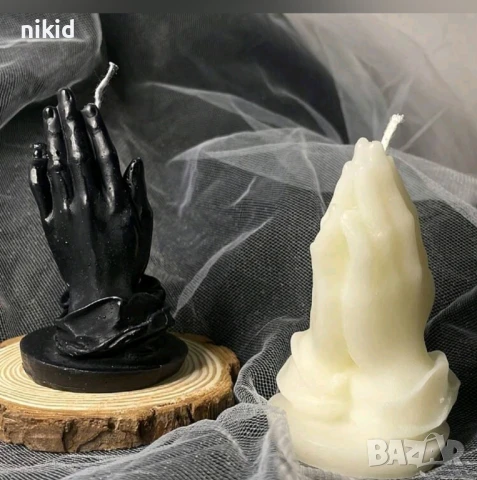 3D 2 ръце длани в Молитва силиконов молд форма калъп фондан гипс свещ декор смола, снимка 6 - Форми - 38047845