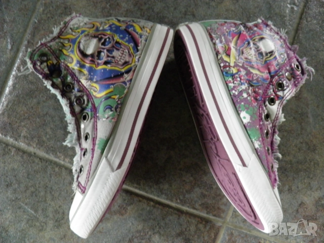 Ed Hardy детски унисекас кецове Uk3,5, снимка 3 - Детски гуменки - 54343024