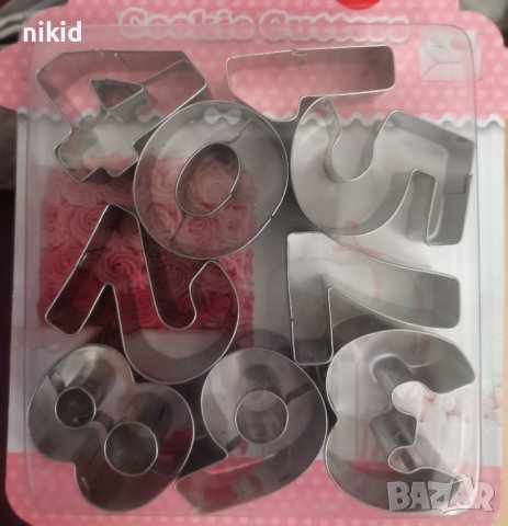 4 см цифри числа метални резци форми за сладки фондан тесто декор украса