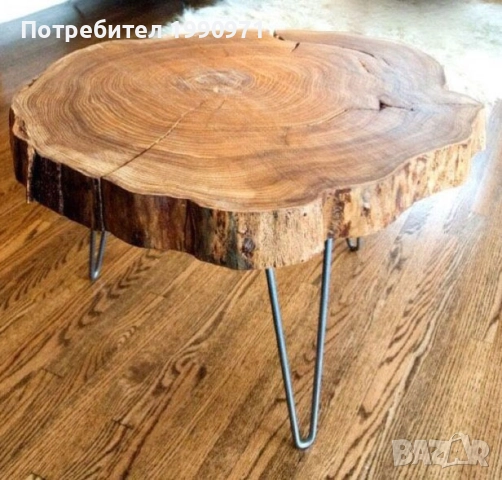 Маси от масив с жив ръб по ваш модел. Орех, дъб, бряст, туморна топола.топола, снимка 3 - Маси - 52471650