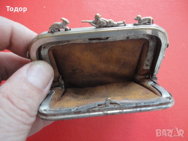 Уникално кожено ловно портмоне кесия чантичка DRGM, снимка 10 - Колекции - 40629362