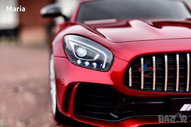 Акумулаторна кола двуместен Mercedes GT R Licensed 2X12V ,MP4, с меки гуми, снимка 16 - Детски велосипеди, триколки и коли - 34367860