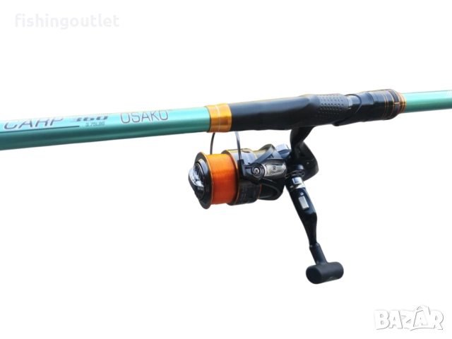 Два карбонови телекарпа 3.60мт + макари VC8000 13 лагера и корда. Нови, снимка 5 - Въдици - 51789625