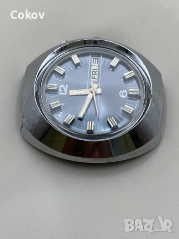 Slava Automatic Asymmetric Case Blue Dial , снимка 4 - Мъжки - 56426762