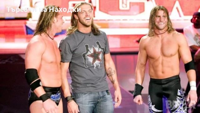 Оригинална мъжка тениска WWE Edge Easy Being Sleazy M Med Medium Dark Grey , снимка 6 - Тениски - 50905232