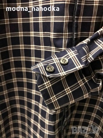 Мъжка карирана риза BANANA REPUBLIC, размер M, снимка 8 - Ризи - 34947237