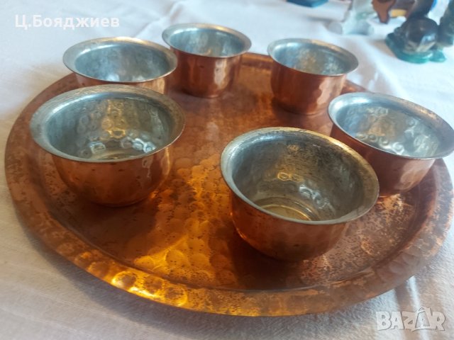 Сервиз за кафе от мед, снимка 7 - Сервизи - 42044375