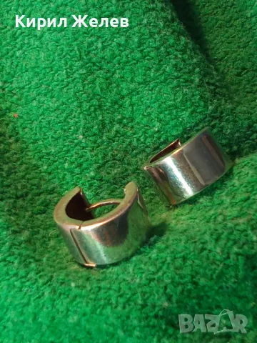 ЕЛЕГАНТНИ АНГЛИЙСКИ Тип ЗАКОПЧАВАНЕ СРЕБЪРНИ ОБЕЦИ СРЕБРО 925 МАЙСТОРСКА ВИНТИДЖ ИЗРАБОТКА 38695, снимка 12 - Обеци - 49600690